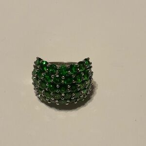 Green Chrome Diopside Ring
